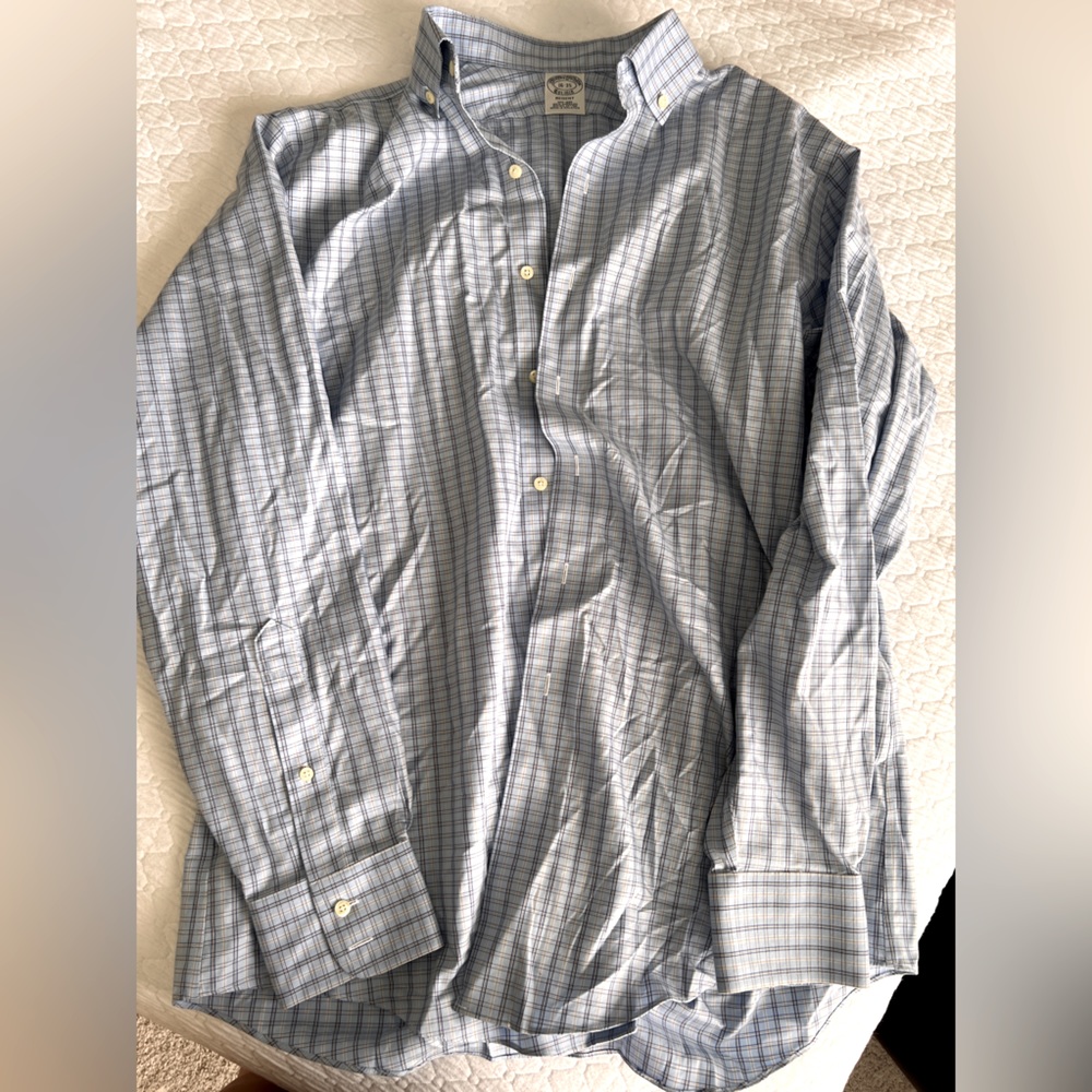 Blue Plaid Button Up - image 1